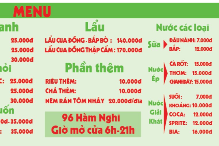 Quán Ăn Mộc Liên - Đà Nẵng